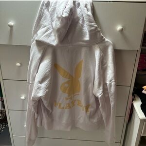 OVERSIZED PLAYBOY ZIP UP JACKET